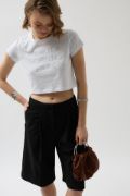 Taş Detay Crop T-Shirt resmi